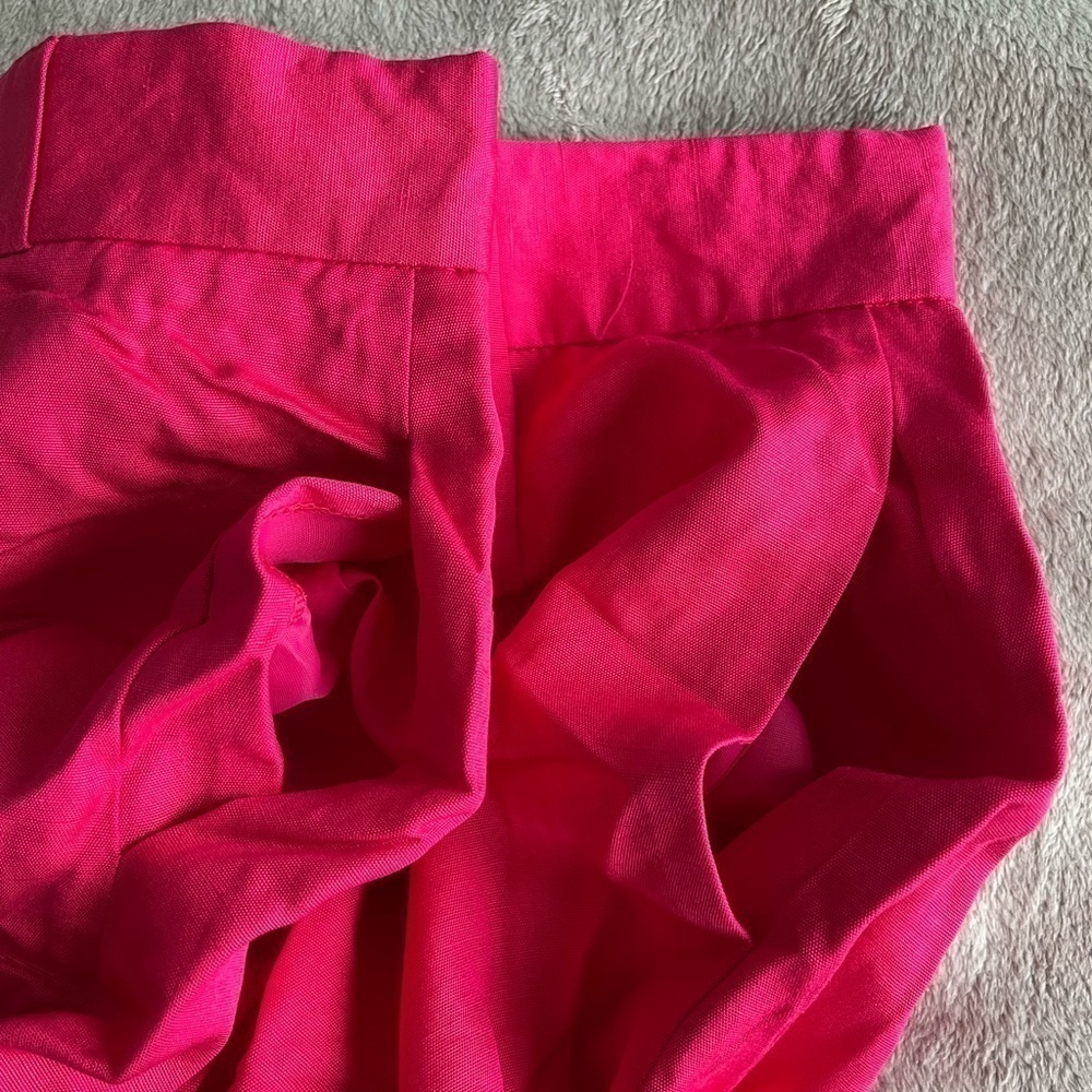 Jones New York Hot Pink Linen Pencil Skirt Size 16 - Picture 4 of 8